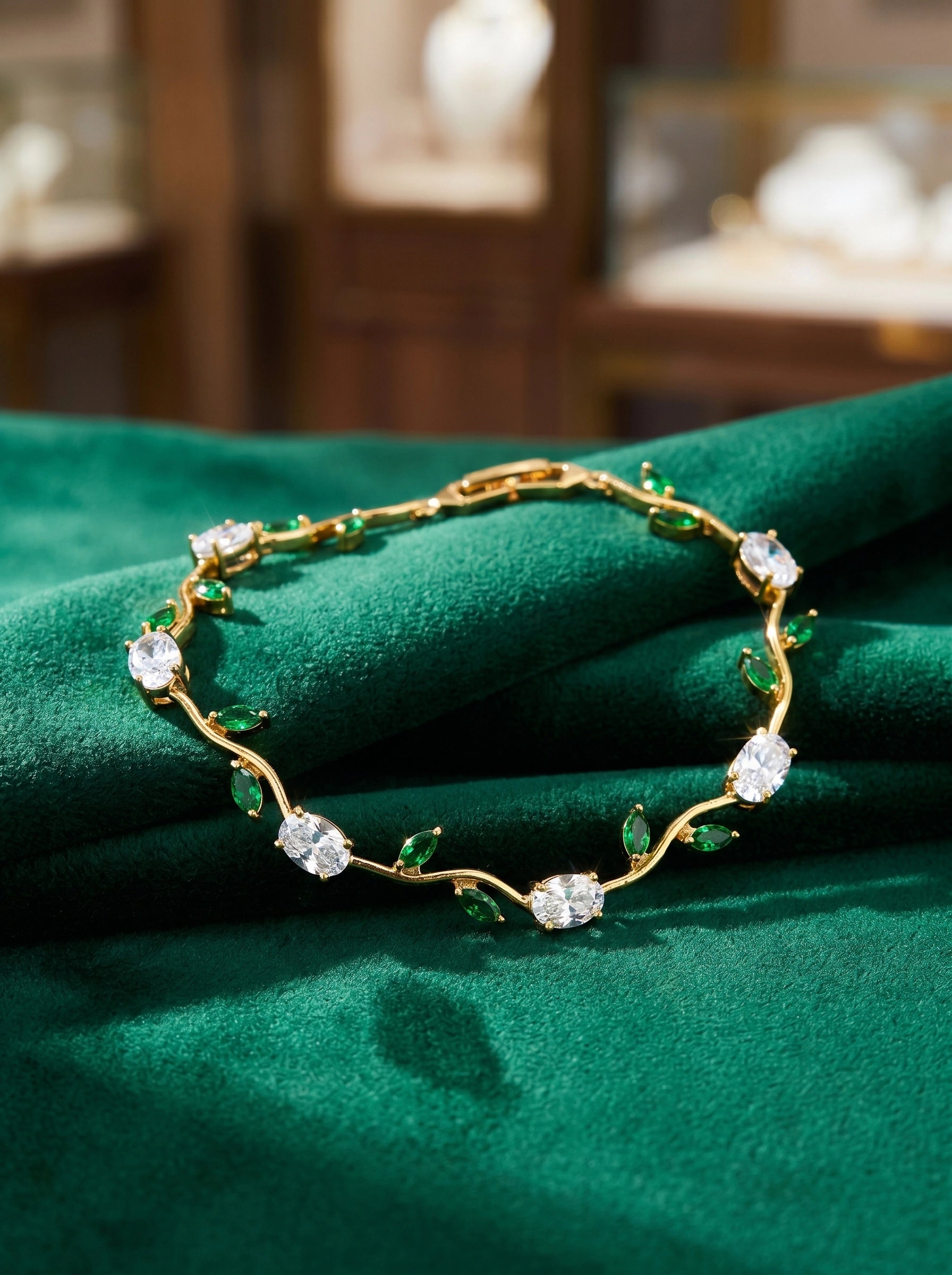 Tulip Crystal Bracelet | Floral Bracelet Available in Pink, Blue, Green, White & Multicolor