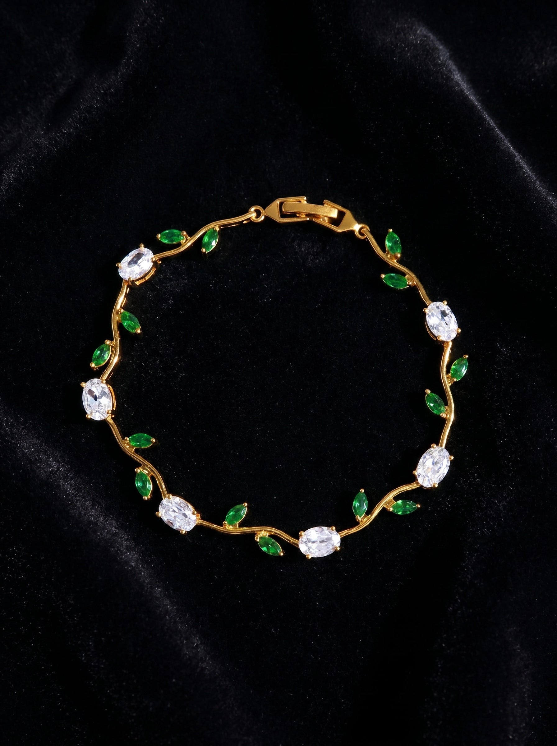 Tulip Crystal Bracelet | Floral Bracelet Available in Pink, Blue, Green, White & Multicolor