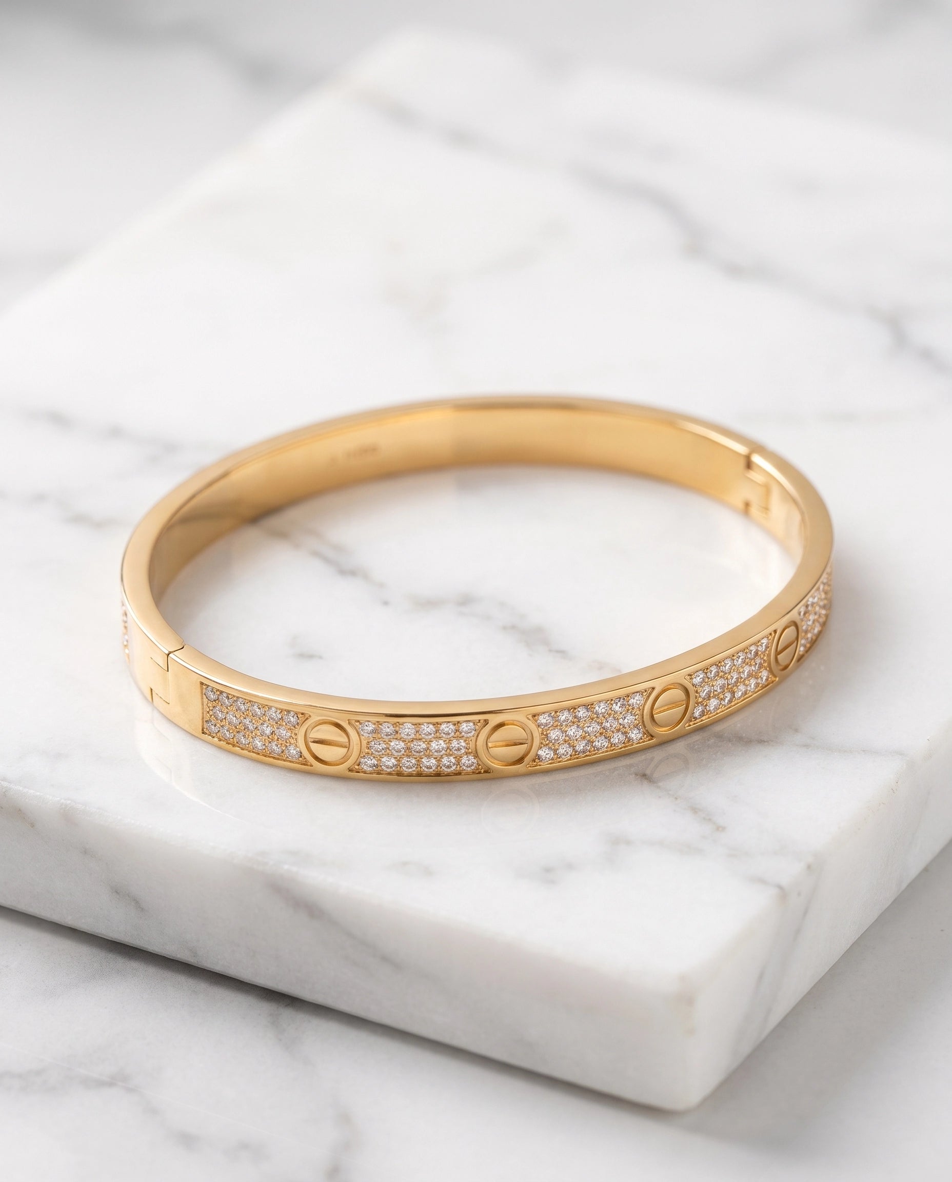 Luxury Rose Gold Crystal Bangle Bracelet for Women | Elegant Designer Cuff Bracelet | Sparkling Fashion Bracelet | Premium Gift for Her | EveStone